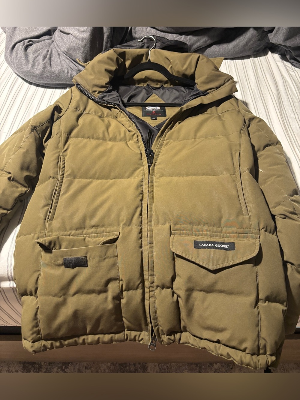 Canada Goose Olive Green Men's Puffer Jacket